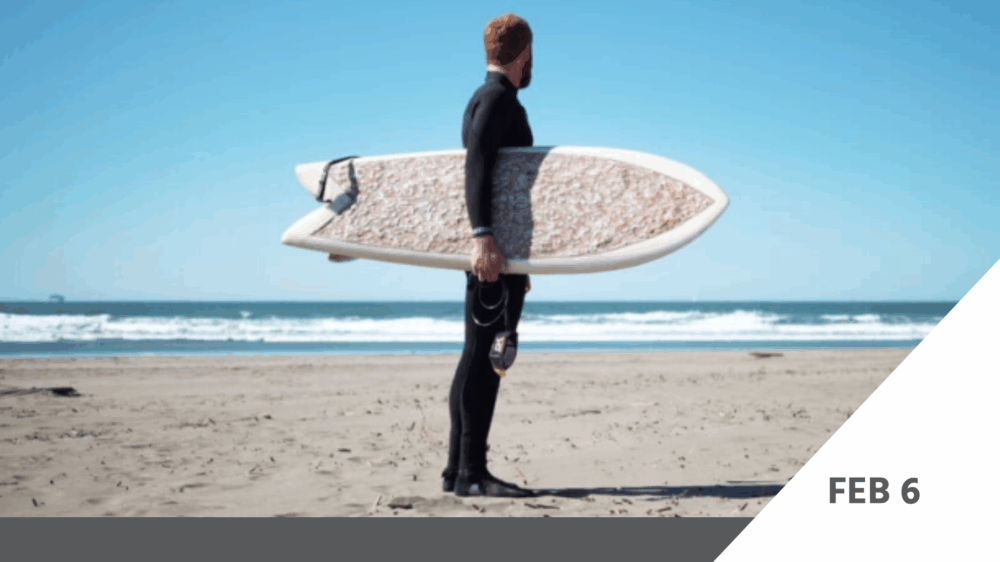 DATECARD – Cigarette Surfboard